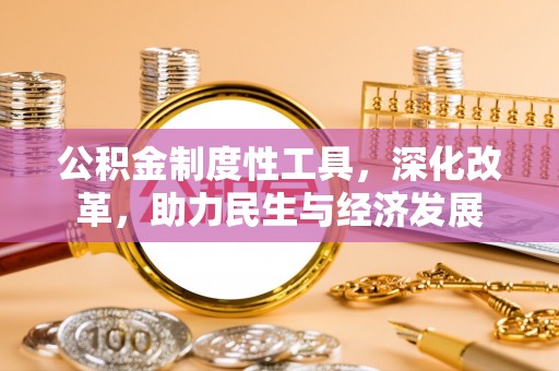 柘城公积金制度性工具，深化改革，助力民生与经济发展