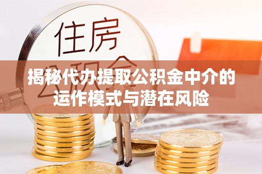 柘城揭秘代办提取公积金中介的运作模式与潜在风险