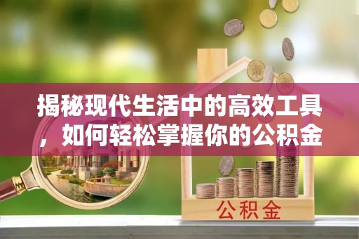 柘城揭秘现代生活中的高效工具，如何轻松掌握你的公积金查询方式