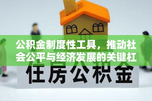 柘城公积金制度性工具，推动社会公平与经济发展的关键杠杆