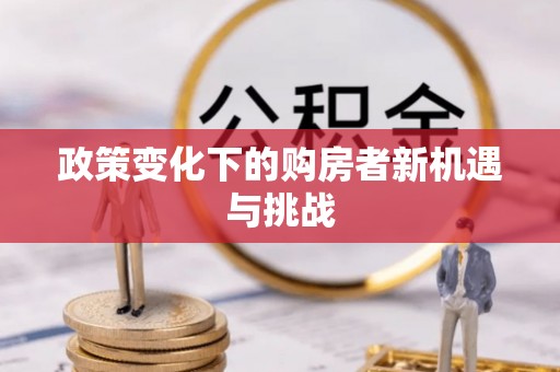 柘城政策变化下的购房者新机遇与挑战